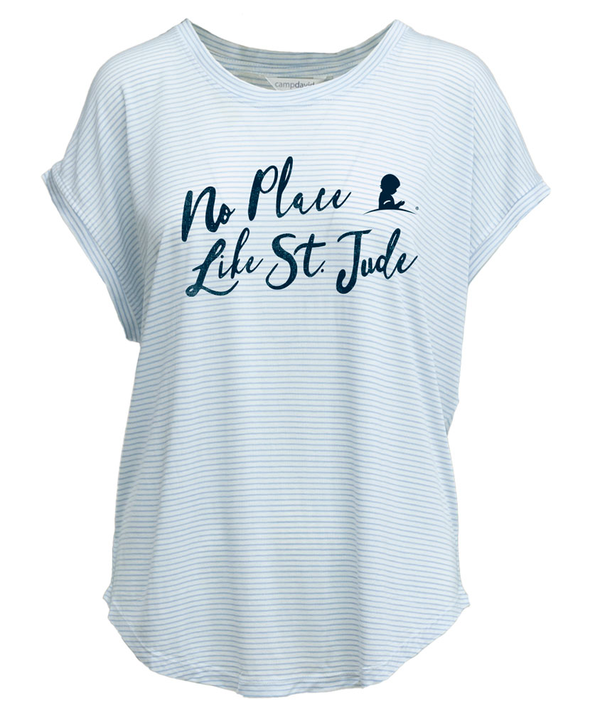 Ladies No Place Like St. Jude Loose Fitting Tee